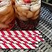 Paper Straws - Hot Pink White - Striped - 100 Pack - Outside the Box Papers Brand