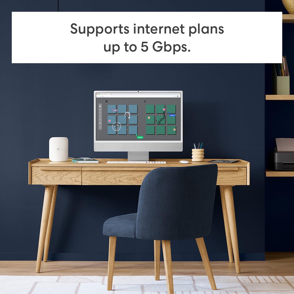 Amazon eero Pro 7 tri-band mesh Wi-Fi 7 router (newest model) - Supports internet plans up to 5 Gbps, Coverage up to 4,000 sq. ft., 2-pack