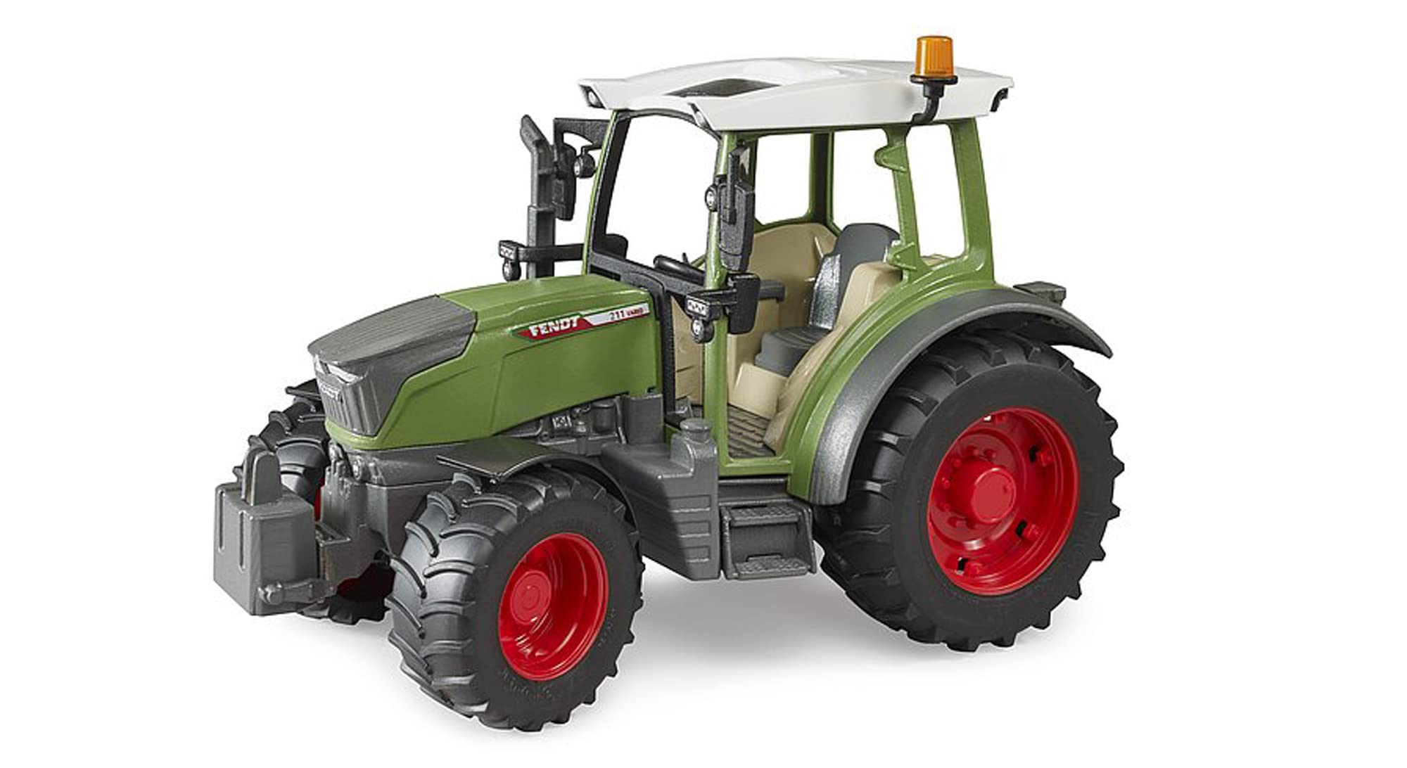Bruder 02180 Fendt Vario 211 Tractor – 1:16 Scale High-Detail Agricultural Tractor with Articulated Steering, Tow Hitch | Compatible Implements & bWorld Accessories | Ages 3+
