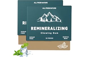 LIPZOME Remineralizing Chewing Gum – 2025 Sugar-Free Gum with Xylitol & Hydroxyapatite – Aspartame-Free, Sucralose-Free, Eco-Friendly – Fresh Mint – 2 Pack (18 Count (Pack of 2))