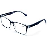 V.W.E. Large Men Premium Rectangle Reading Glasses - Wide Fitment Optical Quality Reader
