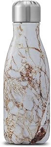 S'well Vacuum Insulated Stainless Steel Water Bottle, 9 oz, Calacatta Gold
