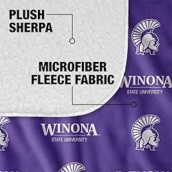 Winona State University Warriors Logo Pattern Silky