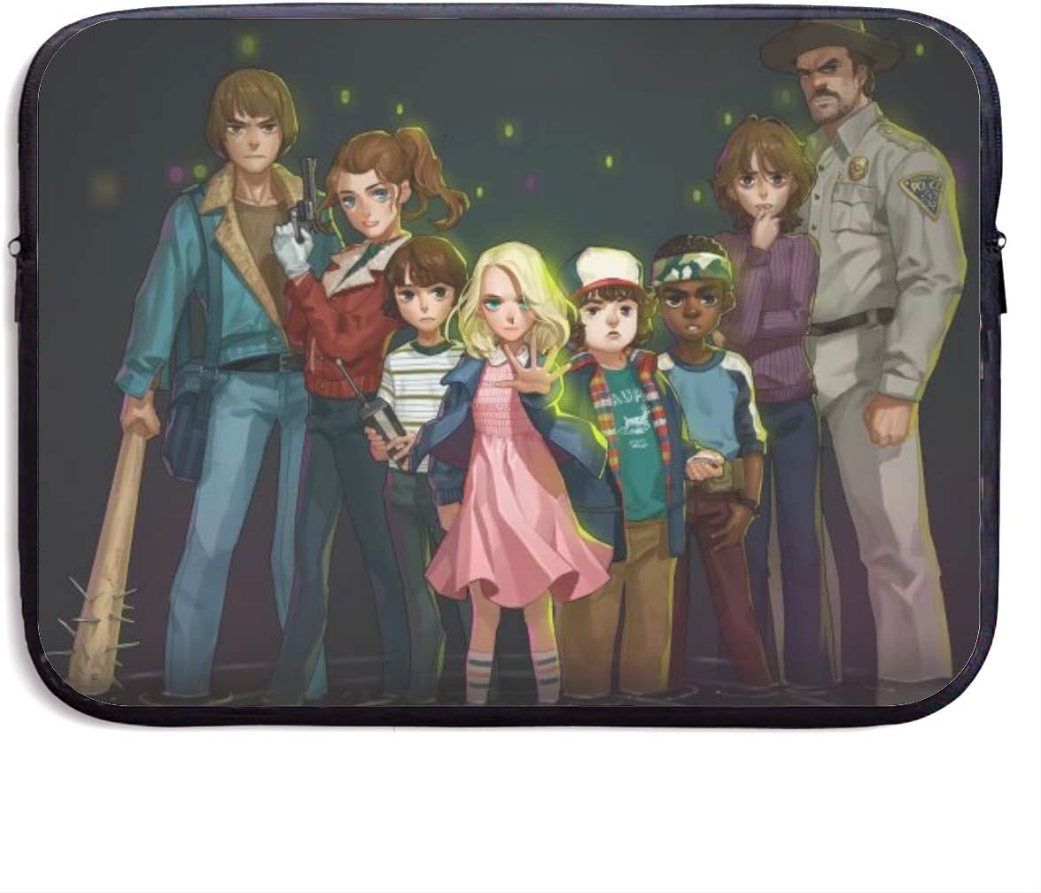 Laptop Sleeve Bag Stranger Things Tablet Briefcase Ultraportable Protective Canvas for 15 Inch MacBook Pro/MacBook Air/Notebook Computer