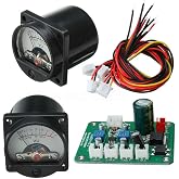 VU Meter 2x Panel VU Meter Warm Back Light Recording &amp; Audio Level Amp with Driver Board