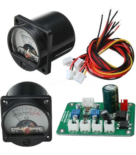 VU Meter DB Livello Header Per Amplificatore Audio Preamp Con Retroilluminazione T-90 - Chassis