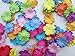 RATREE 888 Handmade100 pcs Patch Starburst Flowers 29x29mm Mulberry Paper Flowers Scrapbooking Wedding DIY Craft Supplies Card Artificial Flowers 10 Colors