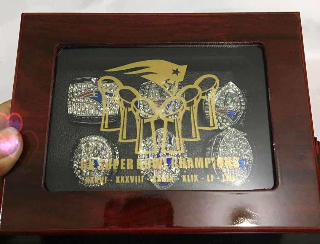 Rings Set Crystal 1st Store New England Patriots 6 Years Style 2 Super Bowl 2019 2001 Championship Replica Rings Size 8 14 Sports Outdoors Rings