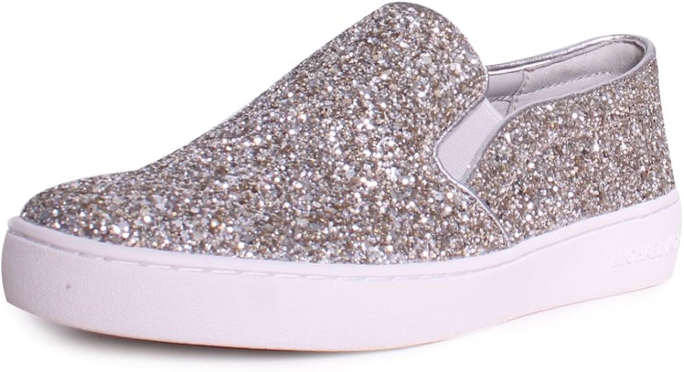 michael kors keaton glitter slip on