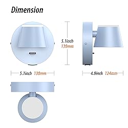 URSOLA Wall Light Set of Two, LED Wall Sconce with