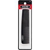 GOODY ACE Pocket Hair Comb for Men &ndash; 5 Inch, Black - Great for All Hair Types - Fine Comb Teeth for Thin to Medium Hair, Durable for Everyday and Professional Use