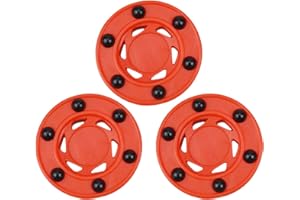 PACKOVE 3pcs Professional Inline Roller Hockey Pucks for Street Hockey Training and Practice, Sturdy Game