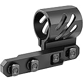 Feyachi mlok Offset Flashlight Ring Mount for Mlok Rail System - 2 Mounting Inserts Included fits 27mm 25.4mm 20mm Diameter F