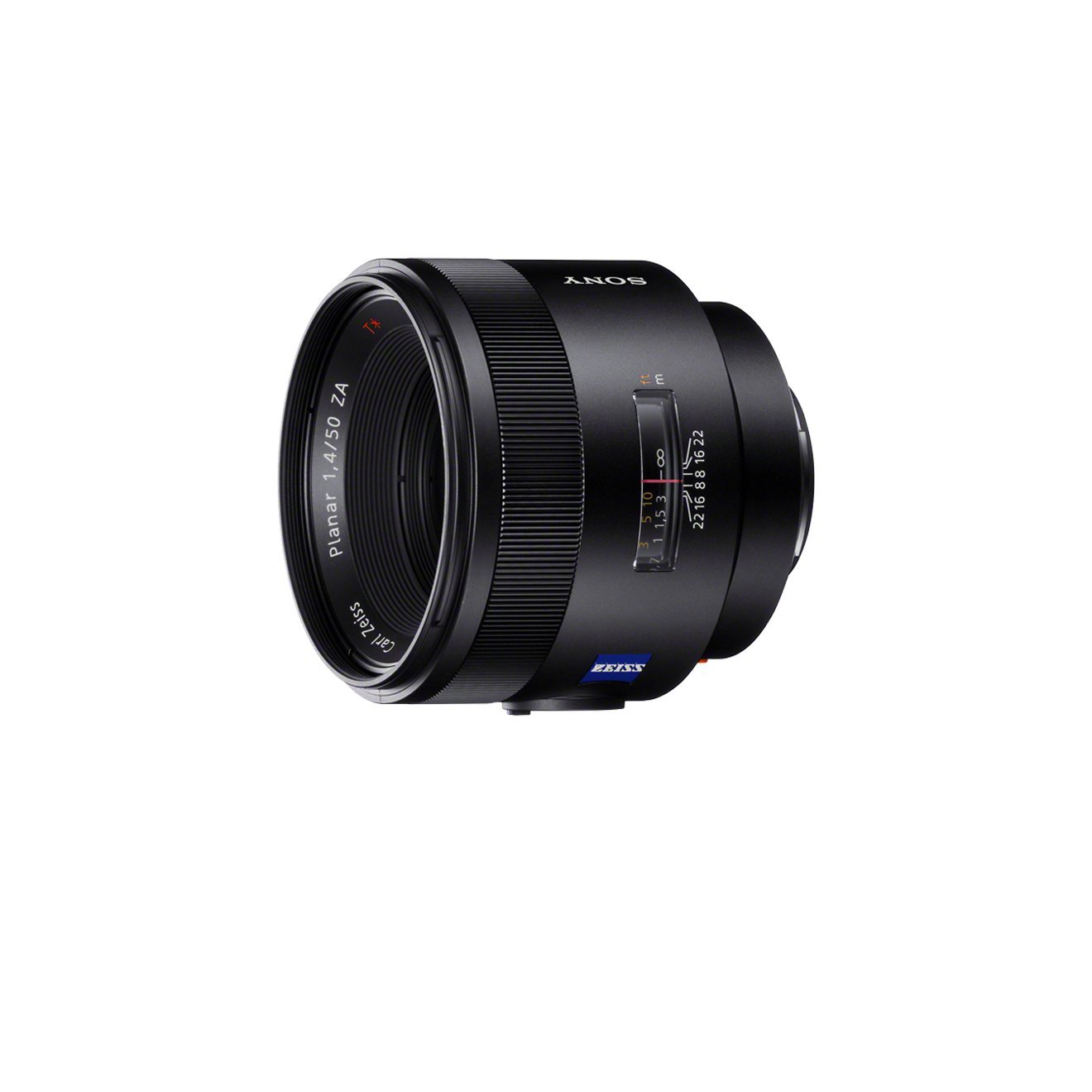 Sony SAL50F14Z A Mount - Full Frame Planar T* 50mm F1.4 Zeiss SSM Prime Lens - Black