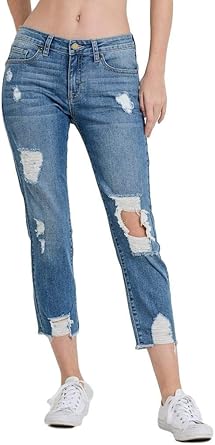 boyfriend black ripped jeans