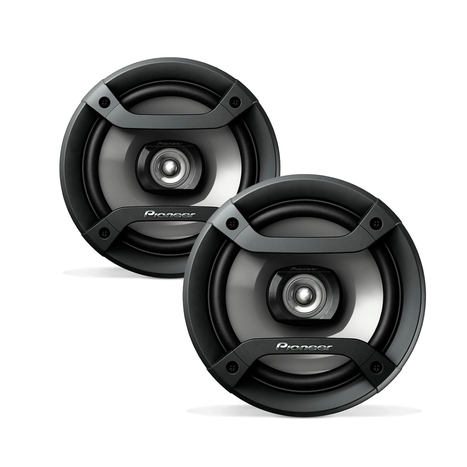 PIONEER F-Series TS-F1634R 6.5” 2-Way Speakers (Pair) – 200W Max, Balanced Sound + Smooth Treble, Great Stock Replacement, Hi