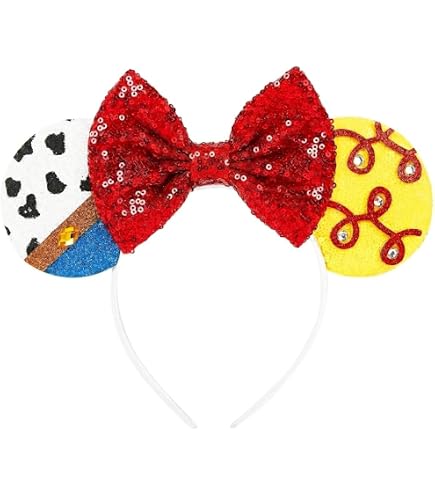 Amazon.com: UNSPAZ Mouse Ears Headbands, Sequin Mouse Ears  display picture 1