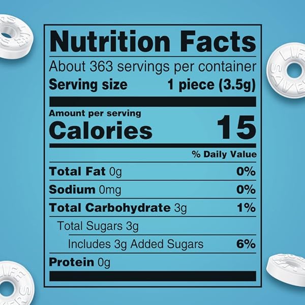 LIFE SAVERS PEP-O-MINT PEPPERMINT HARD CANDY INDIVIDUALLY WRAPPED, PARTY SIZE BULK HARD CANDY, 44.93 OZ BAG