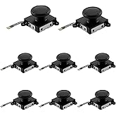 HGamyox 8Pcs TMR Electromagnetic Joystick Replacement Compatible with Joycon 3D Analog Thumb Stick for Switch JoyCon, OLED & Switch Lite, Anti-Drift Repair Parts Accessories