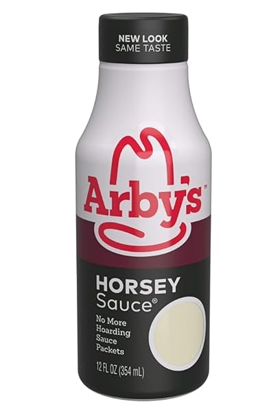 ARBY’S HORSEY SAUCE, 12 FL. OZ., ALL PURPOSE HORSERADISH SAUCE FOR SANDWICH SPREADS, SEAFOOD COCKTAILS, CHICKEN MARINADES AND MORE, MADE WITH VINEGAR, HORSERADISH POWDER AND MUSTARD