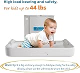 modunful Wall Mounted Baby Changing Unit Foldable Diaper Station view 2