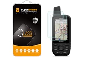 Supershieldz (2 Pack) Designed for Garmin GPSMAP 67 67i 66i 66s 66st 66sr Tempered Glass Screen Protector, Anti Scratch, Bubb