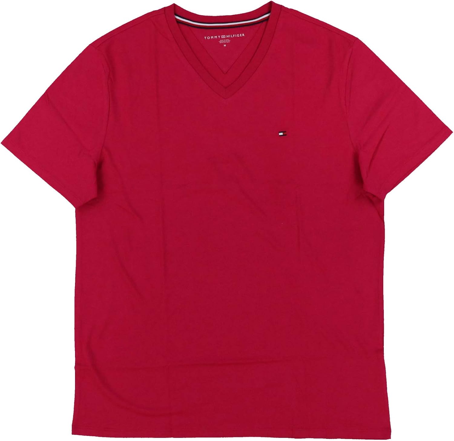 Tommy Hilfiger Men's VNeck Classic Fit Logo TShirt