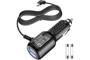 Gebildet Mini USB Power Cord Cable with Dual Port USB,Vehicle Power Charging Cable with Length(11.5ft/350cm) for Car Dashcam 