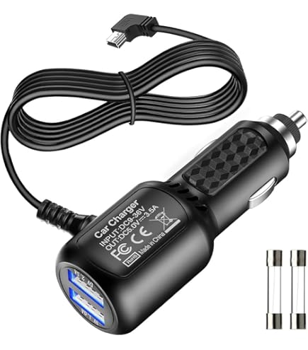 Câble USB Mâle Vers Mini USB 90° - 5m - Pour Garmin, GoPro, Appareils Photo - Transfert Et Charge