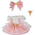 17cm Doll Clothes ,6.7 Inches Cute Doll Clothes Suitable for Dolls Accessories, Dress Up Clothes for 17cm Plush Doll(NO Doll) (Pink Princess)