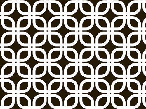 Geo Graphic Links Black White Wrapping Roll 24 Inch X 16 Feet - All-Occasion Wrap Paper