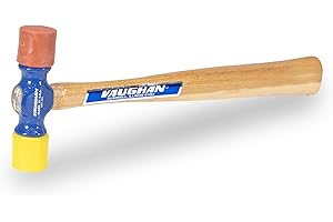 VAUGHAN Soft Face Hammer, American High Carbon Steel Head, 6 oz, Made In The USA, SF6, VN19310
