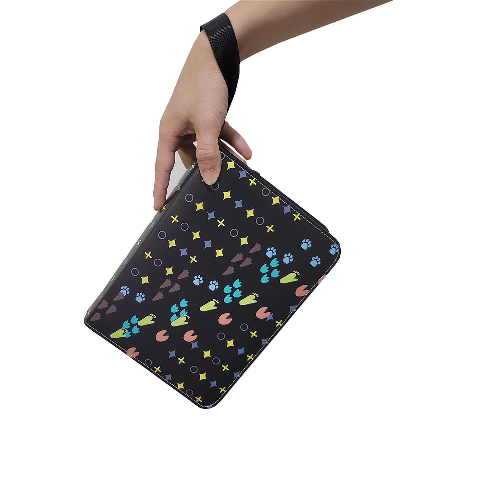 Card Binder,4-Pocket Binder for Cards Trading Card Collection Binder Zipper with 50 Removable Sleeves, 400 Pockets Cards Collector Album Holder Cards Organizer, Gifts for Kids