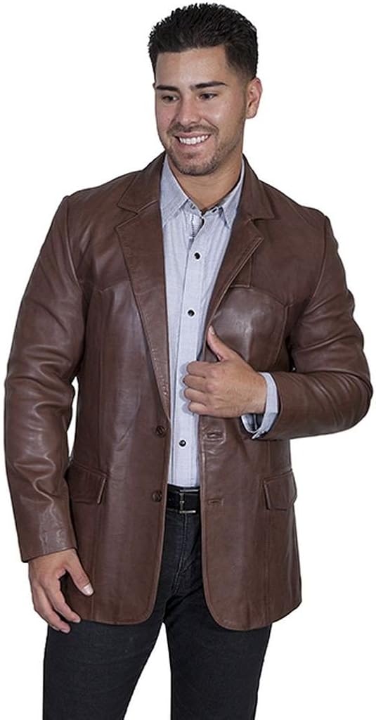 Scully Men's Lamb Leather Blazer Regular - 501-189 at  Men’s Clothing store