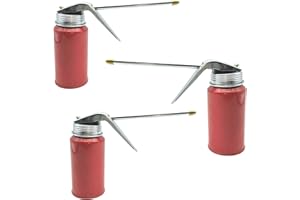 BSTENKY 3PCS Oil Can, 200ML Metal Pump Oil Can with Spout for Home Auto Motorcycles Application