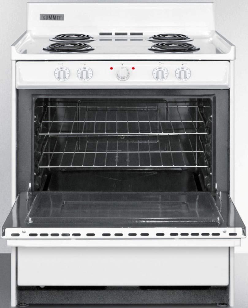 Summit WEM210 Kitchen Electric Cooking Range, White