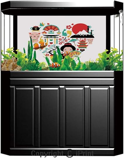 Amazon Com Terrarium Fish Tank Background Japanese The Land Of