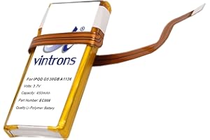 VI VINTRONS VINTRONS 616-0227, 616-0229, 616-0230, EC008 Battery for iPod G5 30GB A1136,