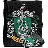 Harry Potter Slytherin Crest Officially Licensed Silky Touch Super Soft Throw Blanket 50" x 60"