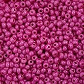 John Bead Czech Glass Seed Beads 11/0 Terra Intensive Pink, 25 Grams of DIY Jewelry Making Beads Preciosa (Jablonex)