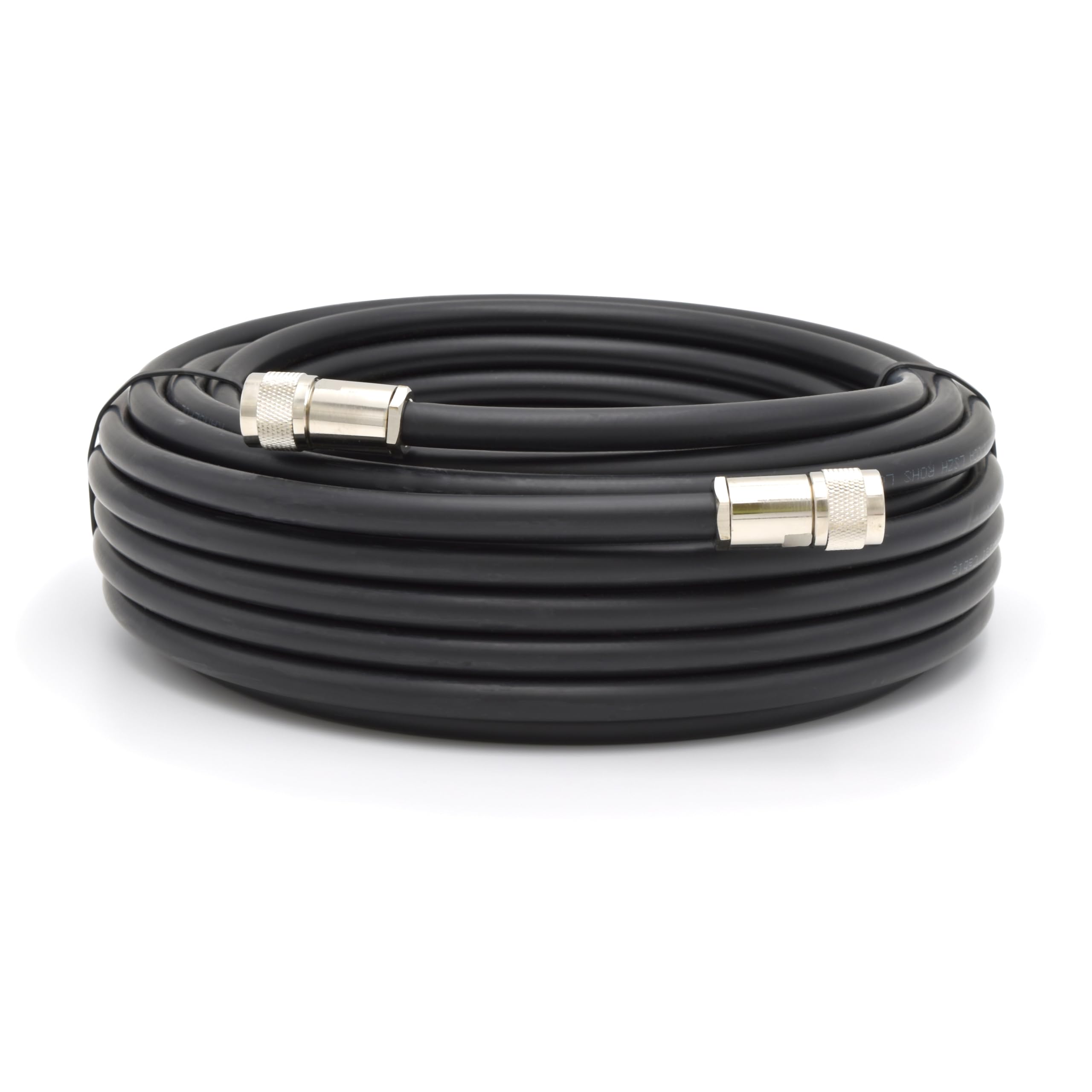 RANGEFUL N Type Cable 20m 65.6ft Ultra Low Loss Coax Cable 8D-FB Ø11.1mm Extension Lead Black N Male to N Male Coaxial 50ohm for 4G 5G Router Aerial WIFI GPS Antenna