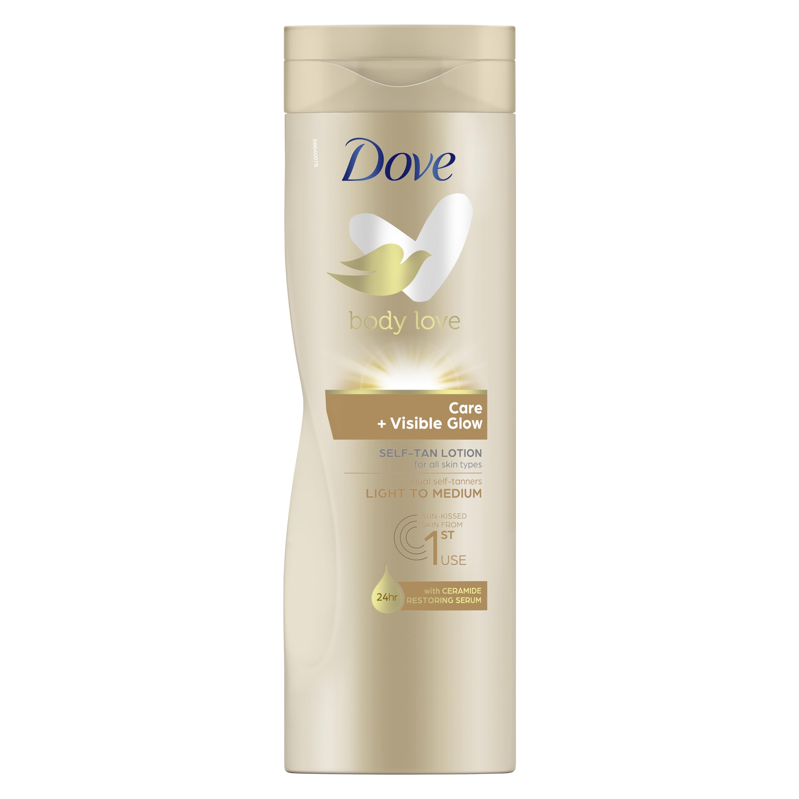 Dove Care + Visible Glow Light to Medium Self Tan Lotion gradual tanning lotion for sun-kissed skin for all skin types 400 ml