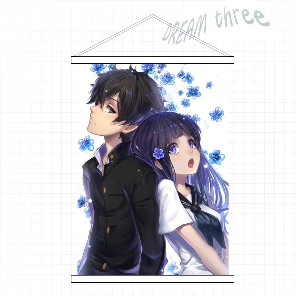 Amazon Co Jp Dream Three タペストリー 氷菓 奉えるマジ夫婦 千反田 える ちたんだ える Chitanda Eru おれき ほうたろう Oreki Houtarou 掛ける絵 同人 巻物 部屋飾り壁 可愛い アニメ好き 90cmx60cm ホビー 通販