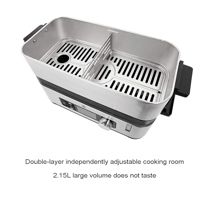 Vaporizador de alimentos eléctrico pequeño de 2 niveles ...