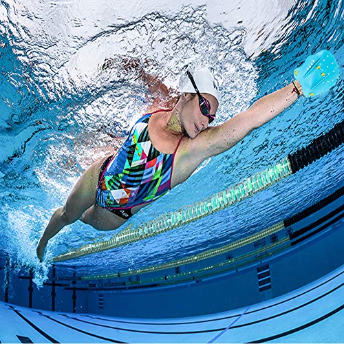 Joso Swim Paddles, Hand Fin with Adjustable Strap, Swimming Paddles Swimming Training Aid Improve Swimming Speed for Man & Women (Blue)