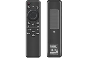 NETTECH Rechargeable Voice Remote for Samsung Smart TVs, Replacement for 2021–2025 Samsung TV Remote Control with Solar Charging and Voice Search. 2-Year Warranty.