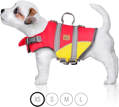 Bella Balu Life Jacket For Dogs Reflective Life Vest For Maximum Safety In The Water Br During Swimming Boating Sailing Windsurfing Kayaking Canoeing Etc Xs Amazon Co Uk Kitchen Home