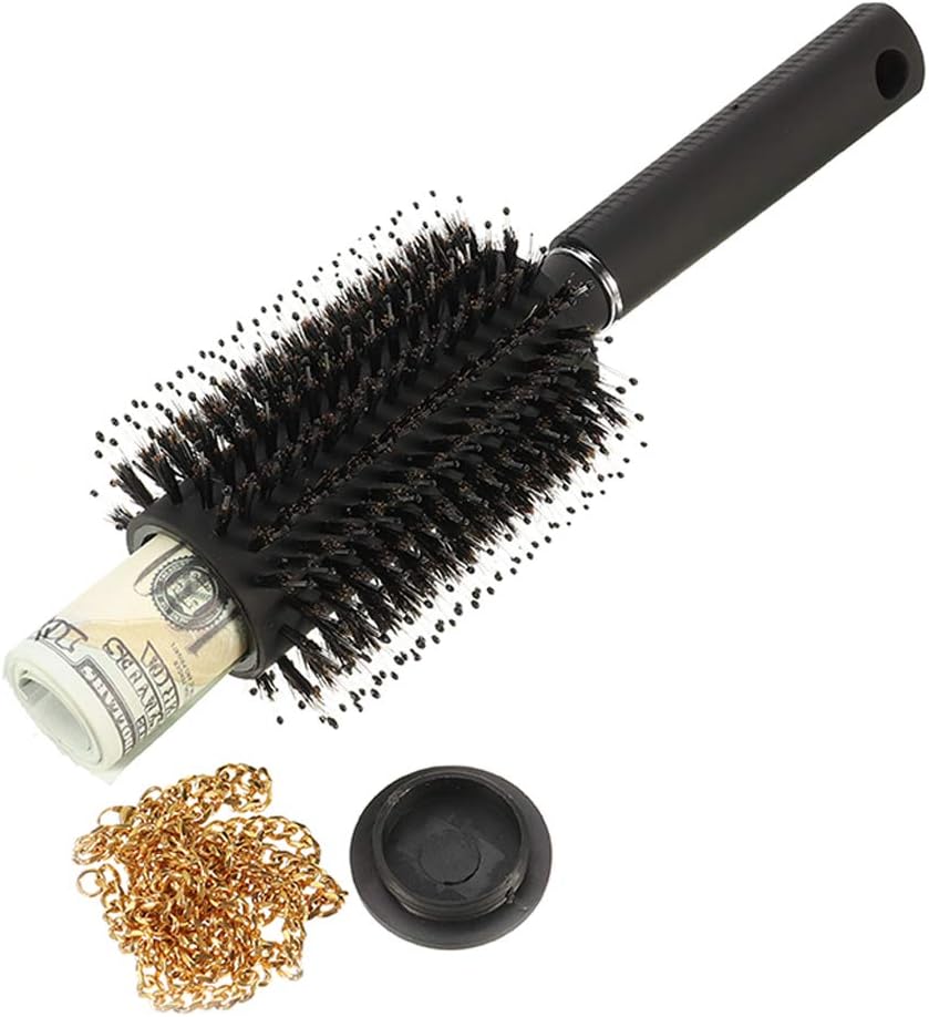 faddy-1 Diversion Safe Hair Brush Comb Stash Money Jewelry Valuables Travel