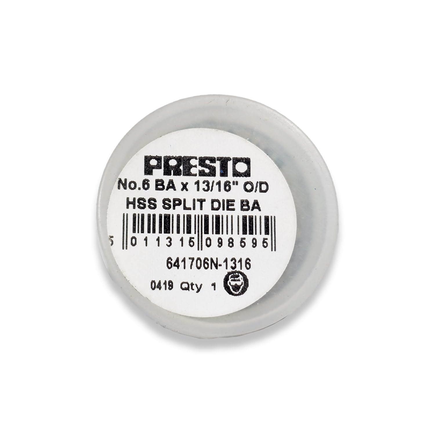 Presto 641706N-1316 BA HSS Circular Adjustable Split Die