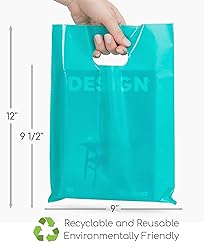 Choice Marts 100 Teal Bags for Small Business
